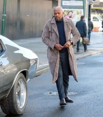 Samuel Jackson John Shaft Grey Long Coat