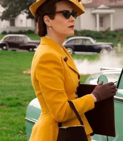 Sarah Paulson Ratched S01 Yellow Coat
