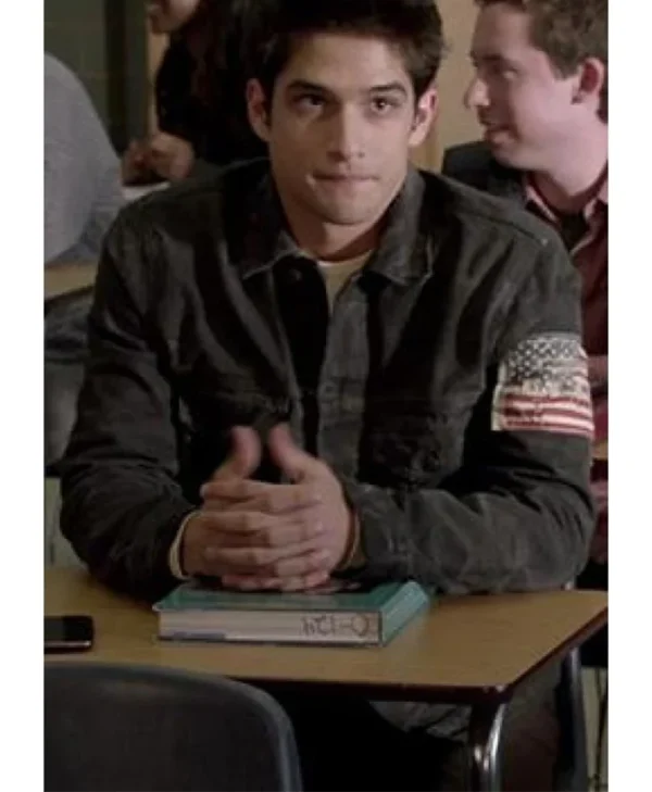 Scott McCall Teen Wolf US Flag Grey Jacket