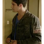 Scott McCall Teen Wolf US Flag Grey Jacket