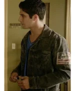Scott McCall Teen Wolf US Flag Grey Jacket