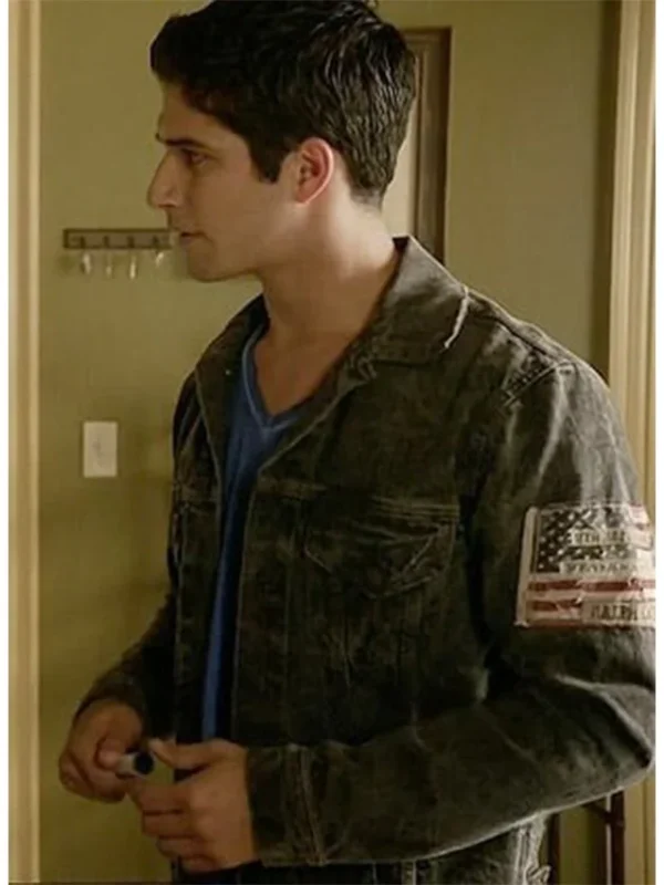 Scott McCall Teen Wolf US Flag Grey Jacket
