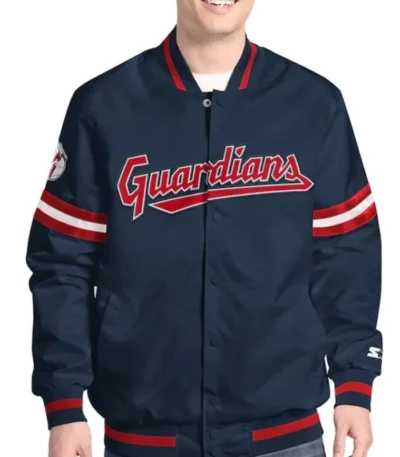Scout Cleveland Guardians Satin Varsity Jacket