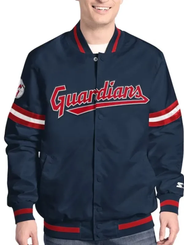 Scout Cleveland Guardians Satin Varsity Jacket