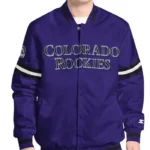 Scout Colorado Rockies Satin Varsity Jacket
