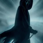 Scream 2022 Movie Ghost Black Wool Hooded Coat