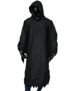 Scream 2022 Movie Ghost Black Wool Hooded Coat