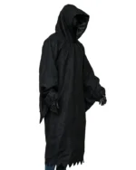 Scream 2022 Movie Ghost Black Wool Hooded Coat