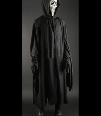 Scream 2023 Ghost Hooded Costume Coat