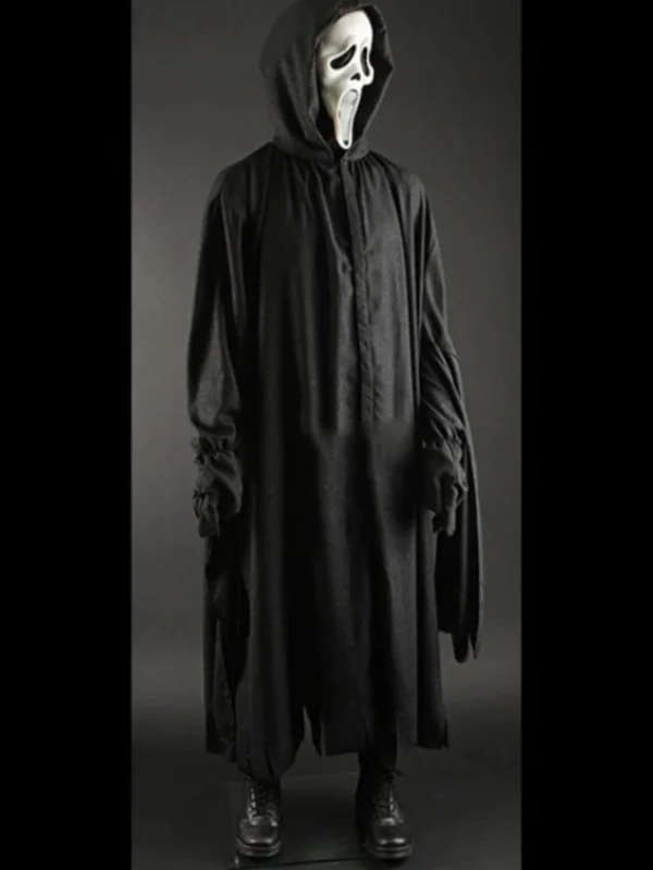 Scream 2023 Ghost Hooded Costume Coat