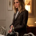 Scream 7 Isabel May Brown Leather Blazer