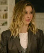 Scream 7 Isabel May Brown Leather Blazer