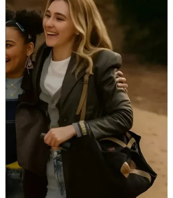 Scream 7 Isabel May Brown Leather Blazer