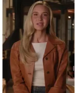 Scream 7 Isabel May Brown Leather Jacket