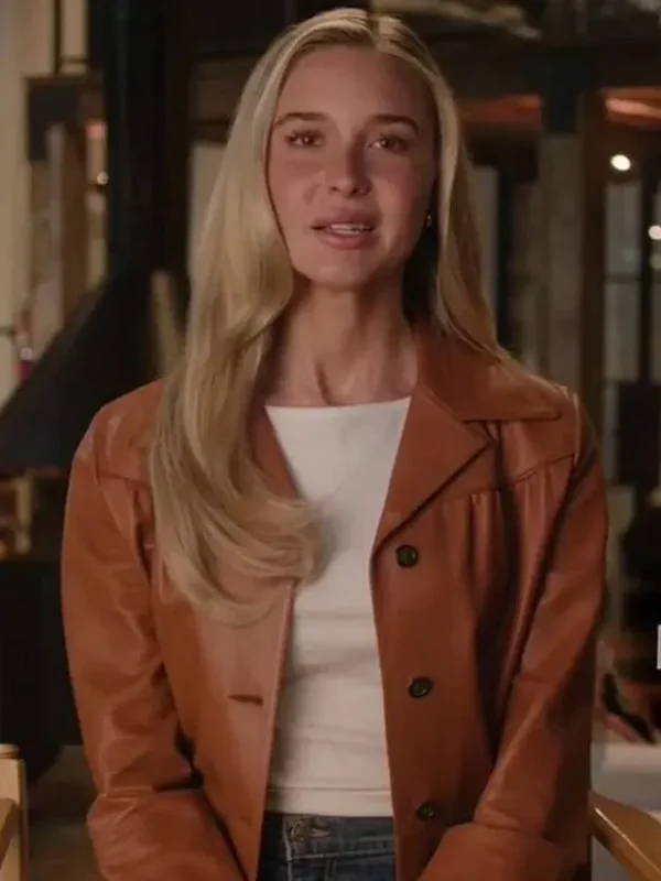 Scream 7 Isabel May Brown Leather Jacket