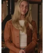 Scream 7 Isabel May Brown Leather Jacket
