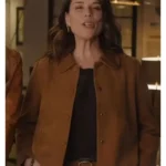 Scream 7 Neve Campbell Brown Suede Jacket