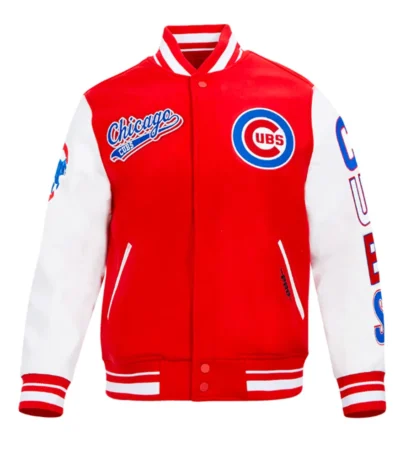 Script Tail Chicago Cubs Classic Rib Varsity Jacket