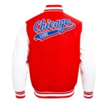Script Tail Chicago Cubs Classic Rib Varsity Jacket