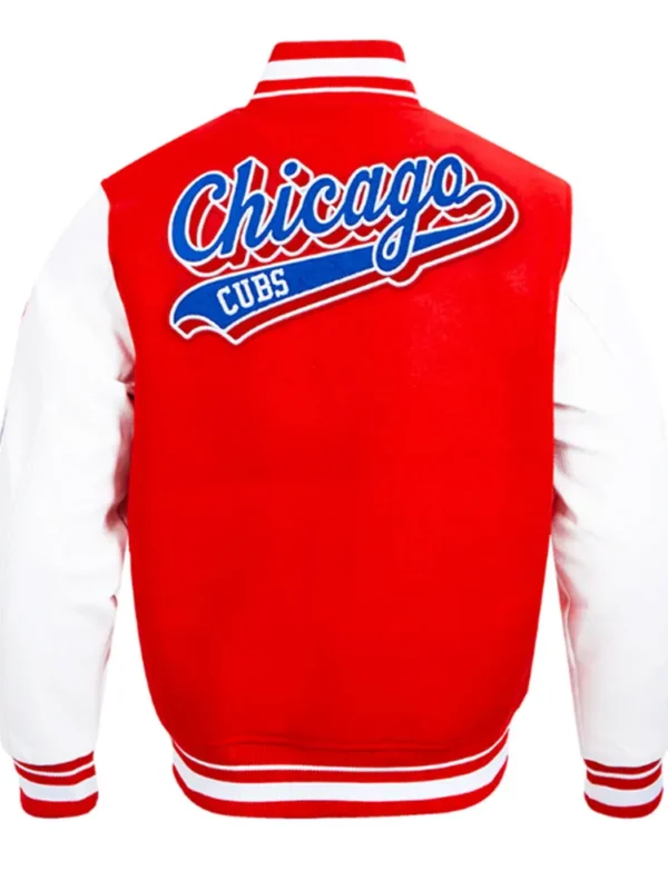 Script Tail Chicago Cubs Classic Rib Varsity Jacket