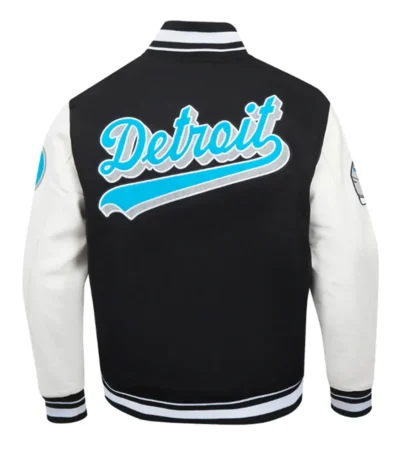 Script Tail Detroit Lions Classic Rib Varsity Jacket