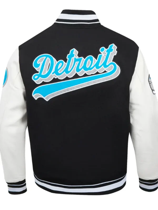 Script Tail Detroit Lions Classic Rib Varsity Jacket
