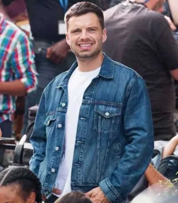 Sebastian Stan The 355 Nick Denim Trucker Jacket