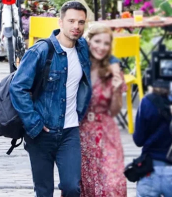 Sebastian Stan The 355 Nick Denim Trucker Jacket