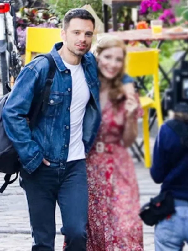 Sebastian Stan The 355 Nick Denim Trucker Jacket