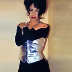 Singer Selena Quintanilla Silver Metallic Vest