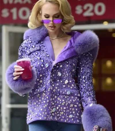 Selling Sunset Christine Quinn Purple Jacket