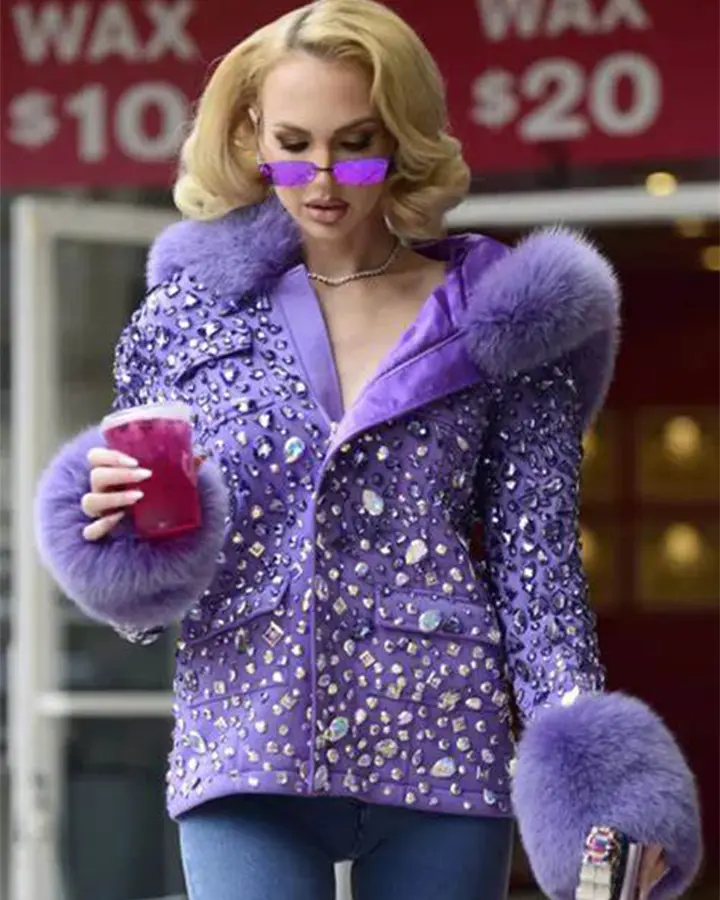 Selling Sunset Christine Quinn Purple Jacket Selling Sunset Christine Quinn Purple Jacket