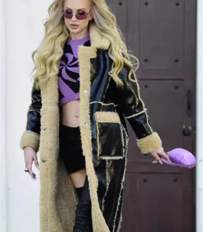 Selling Sunset Christine Quinn Shearling Coat