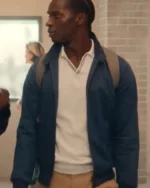 Sex Education Jackson Marchetti Blue Cotton Jacket