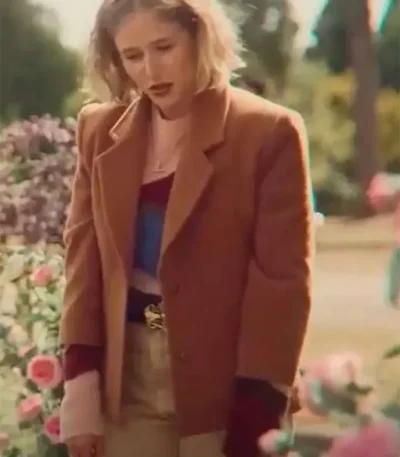 Sex Education S04 Jemima Kirke Brown Coat