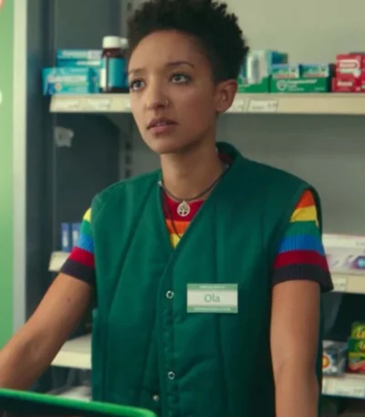 Sex Education SO2 Ola Nyman Green Vest