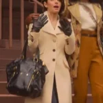 Sex/life Sarah Shahi Off-White Coat