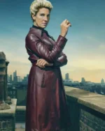 Sexy Beast S01 Cecilia Logan Leather Trench Coat