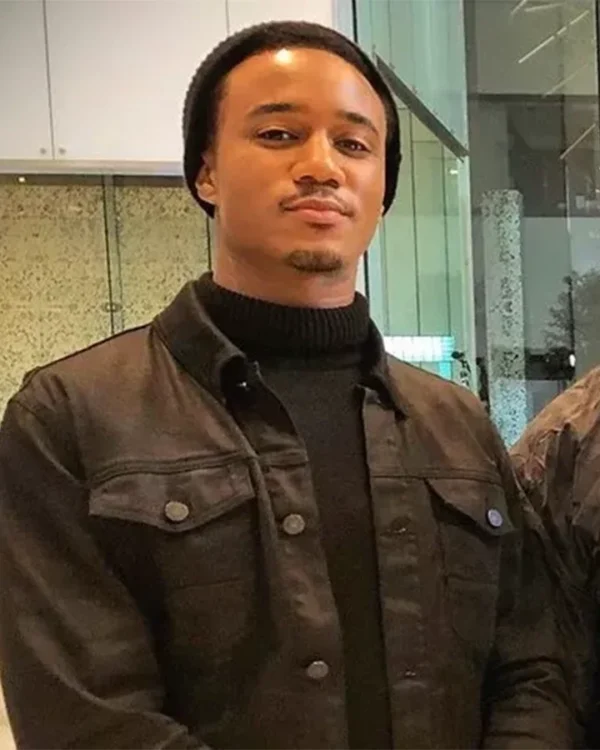 Shaft Jessie T Usher Black Cotton Jacket