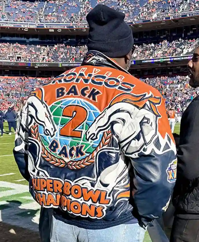 Shannon Sharpe Denver Broncos Jacket Shannon Sharpe Denver Broncos Jacket