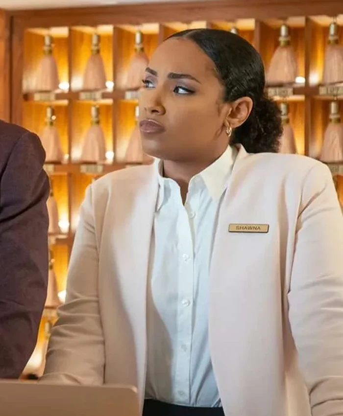 Shawna Clark Rap Sh!t S01 Beige Blazer Shawna Clark Rap Sh!t S01 Beige Blazer