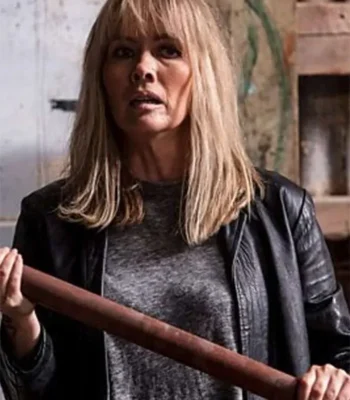 Shetland Andrea Doyle Black Leather Jacket