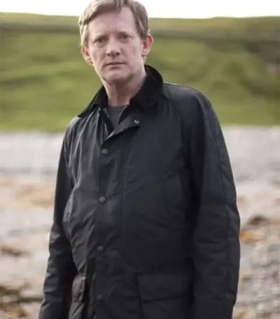 Shetland DI Jimmy Perez Black Cotton Jacket