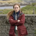 Shetland S07 Meg Pattison Maroon Hooded Jacket