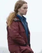 Shetland S07 Meg Pattison Maroon Hooded Jacket
