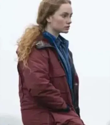Shetland S07 Meg Pattison Maroon Hooded Jacket