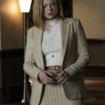 Shiv Roy Succession S04 Cream Blazer Coat