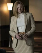 Shiv Roy Succession S04 Cream Blazer Coat