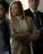 Shiv Roy Succession S04 Cream Blazer Coat
