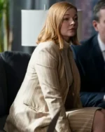 Shiv Roy Succession S04 Cream Blazer Coat